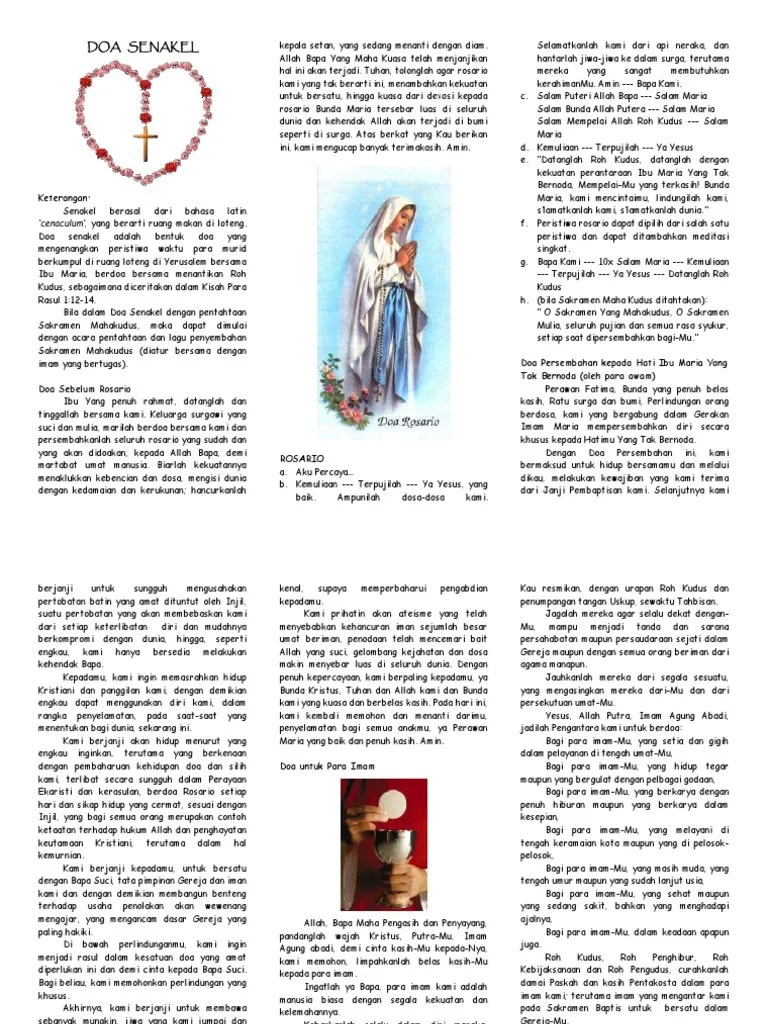 Doa Senakel | PDF