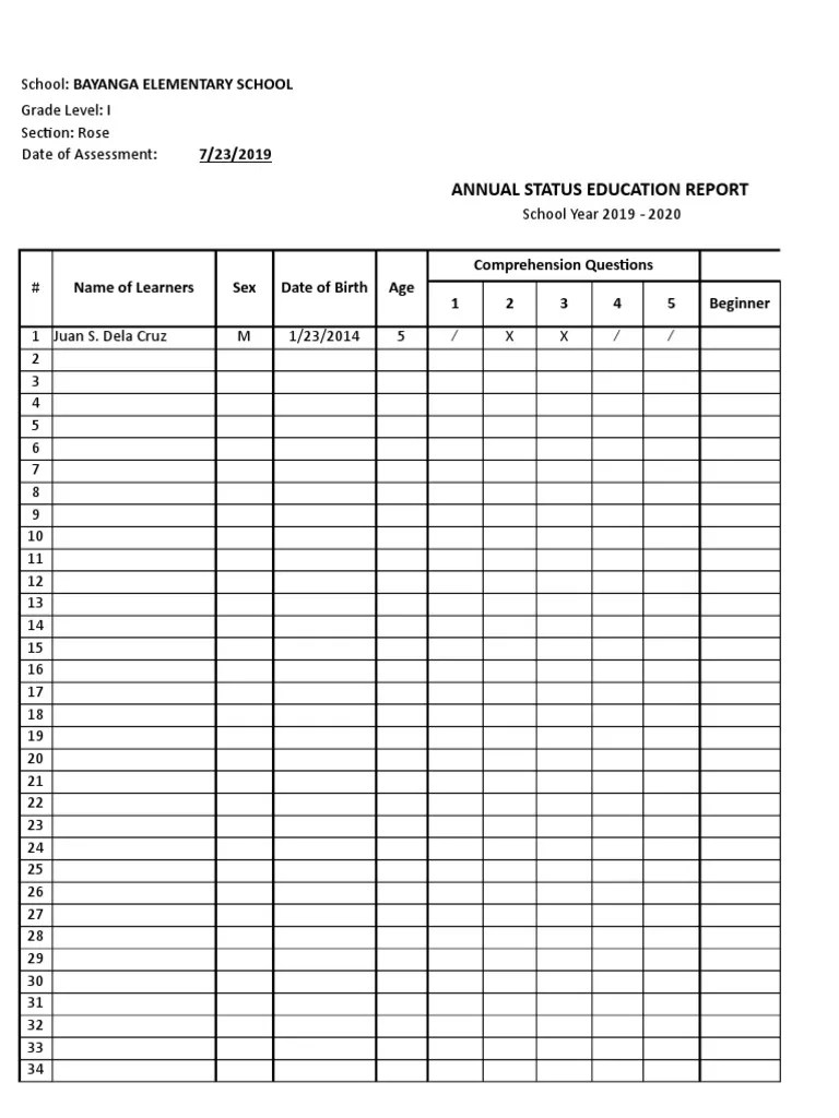 Automated Reading Assessment Report | PDF