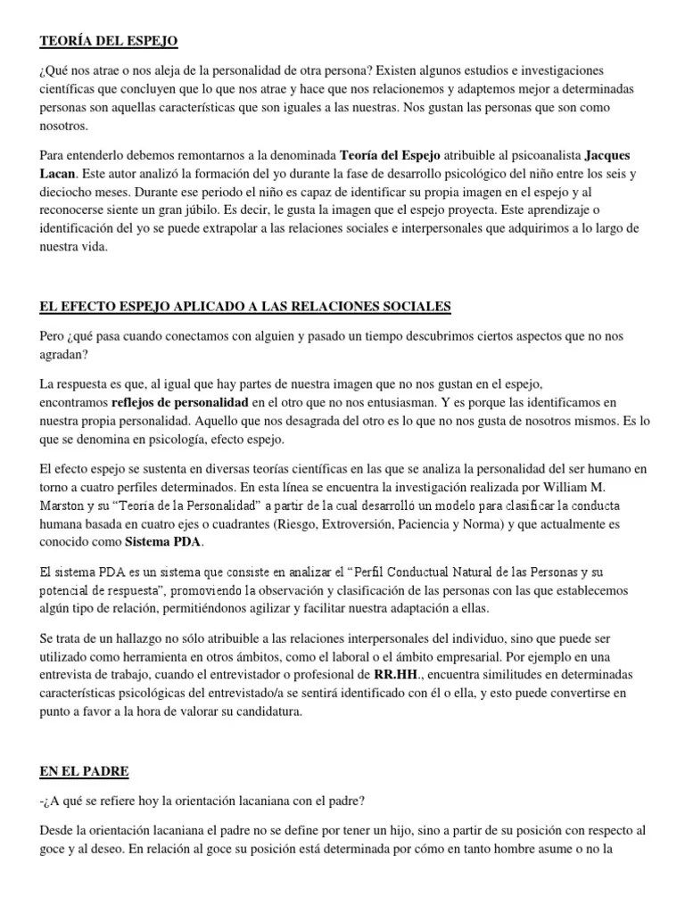 Teoría De Lacan | PDF | Jacques Lacan | Psicoanálisis