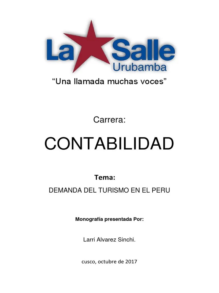 Turismo En El Perú | PDF | Turismo | Perú