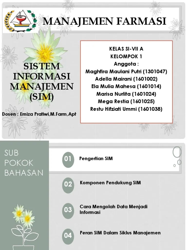 Sim Kel 1 (Manfar) | PDF