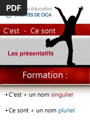 Les Presentatif | PDF | Nombre grammatical | Morphologie