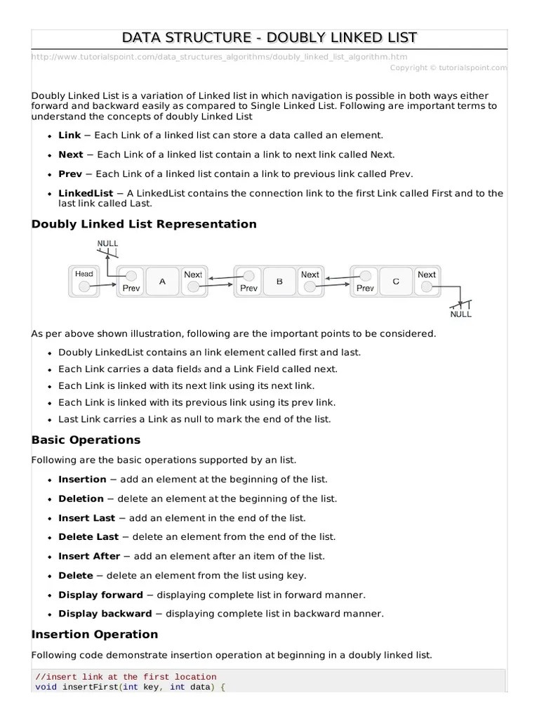 Doubly Linked List Algorithm | PDF | Algorithms And Data Structures | Theoretical Computer Science