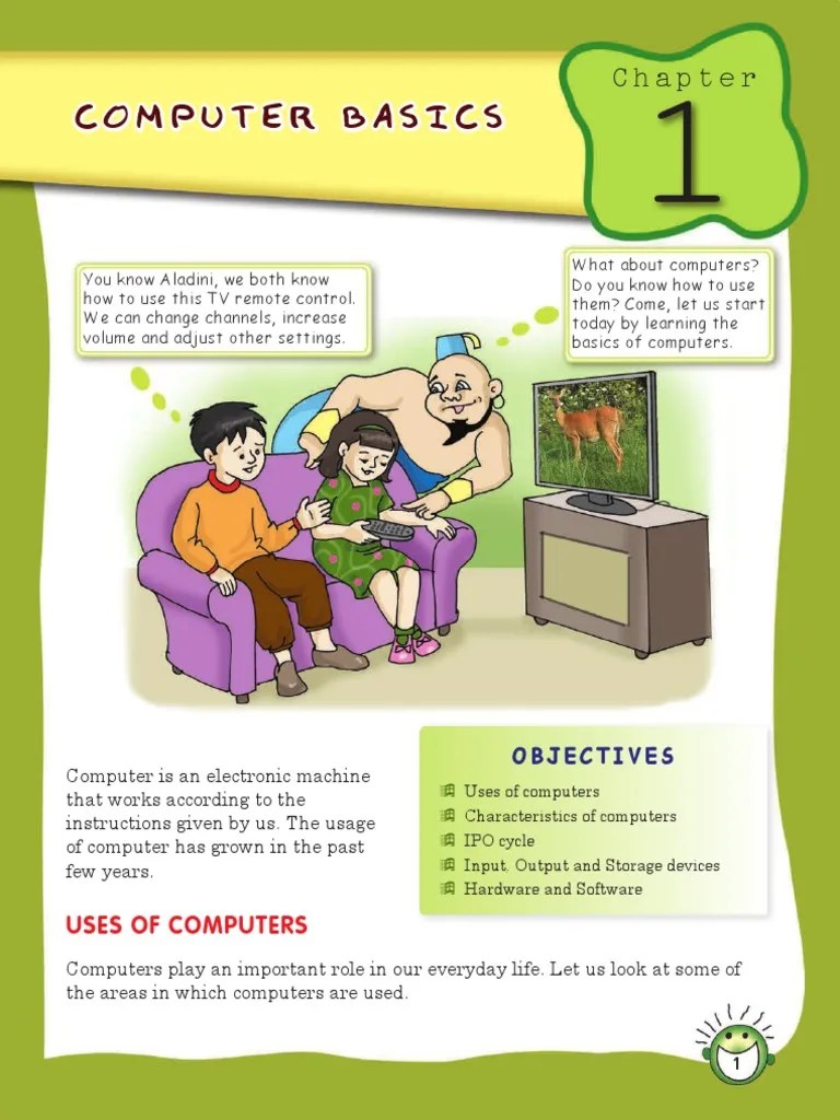 Computer Basics For Kids | PDF | Computer Hardware | Input/Output