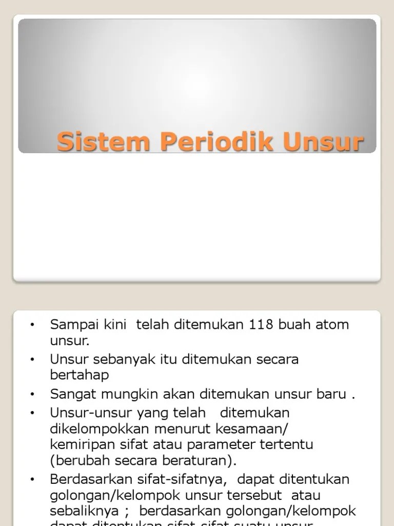 Pertemuan 4 Sistem Periodik Unsur | PDF
