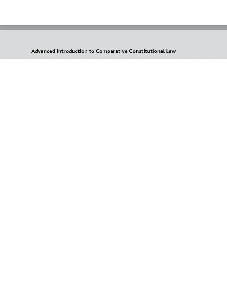 (Elgar Advanced Introductions Series) Mark Tushnet - Advanced Introduction To Comparative ...