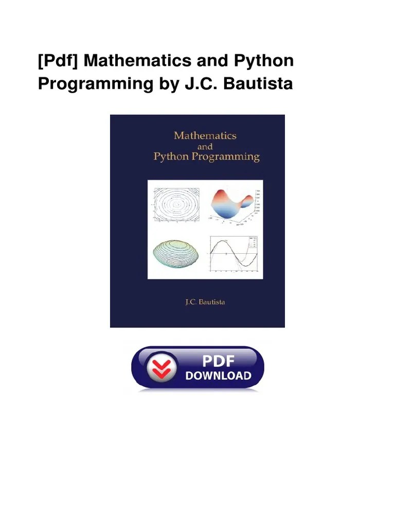 Mathematics & Python PDF Guide | PDF