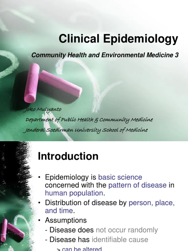 Clinical Epidemiology | PDF | Incidence (Epidemiology) | Epidemiology