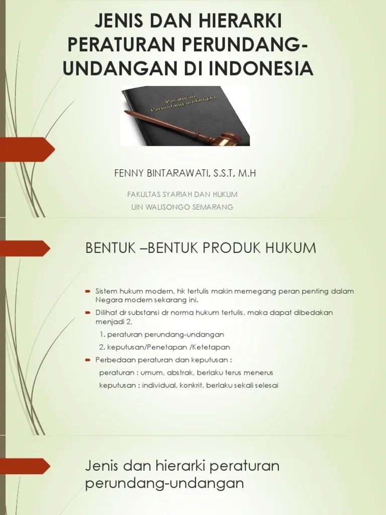 3.jenis Dan Hierarkhi Peraturan Perundangundangan | PDF