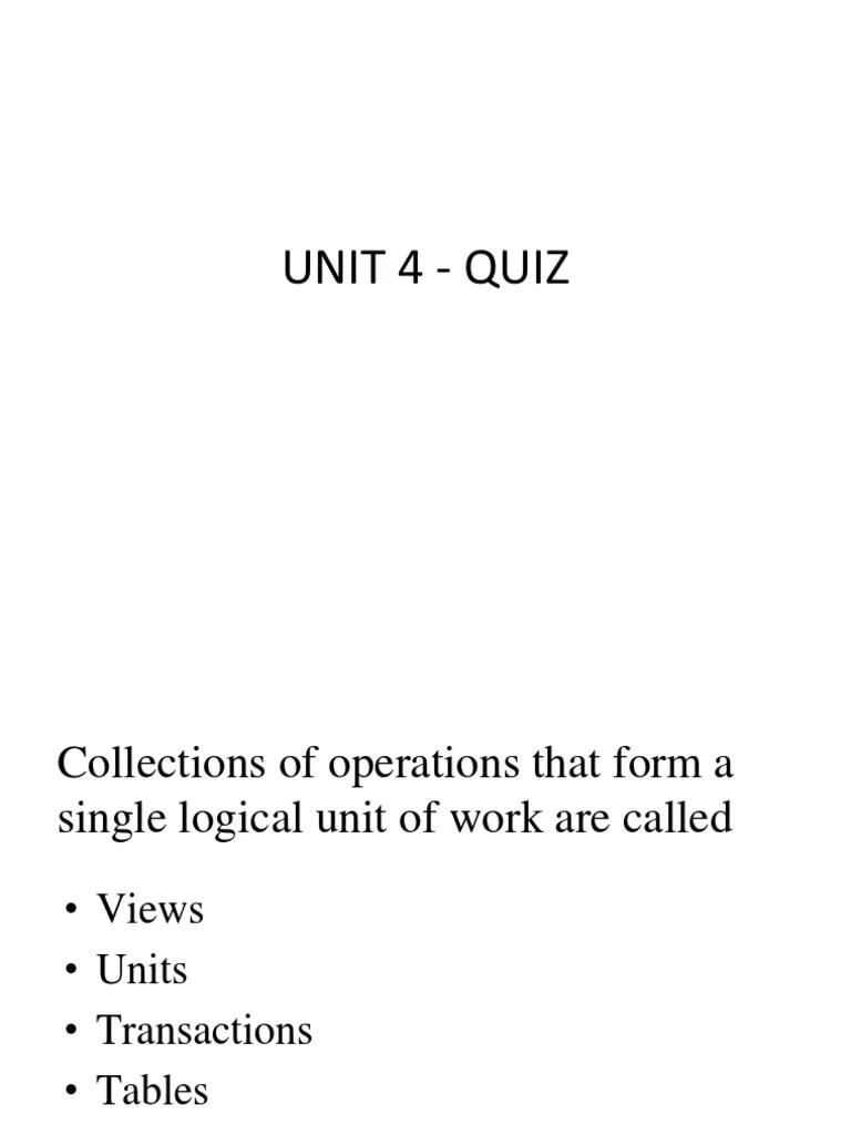 DBMS Transactions MCQ | PDF | Database Transaction | Data Management