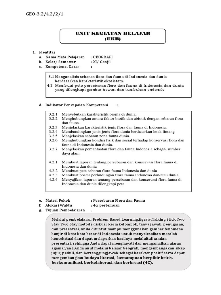 UKB 3.2. 1 Faktor Persebran Flona Kls XI | PDF