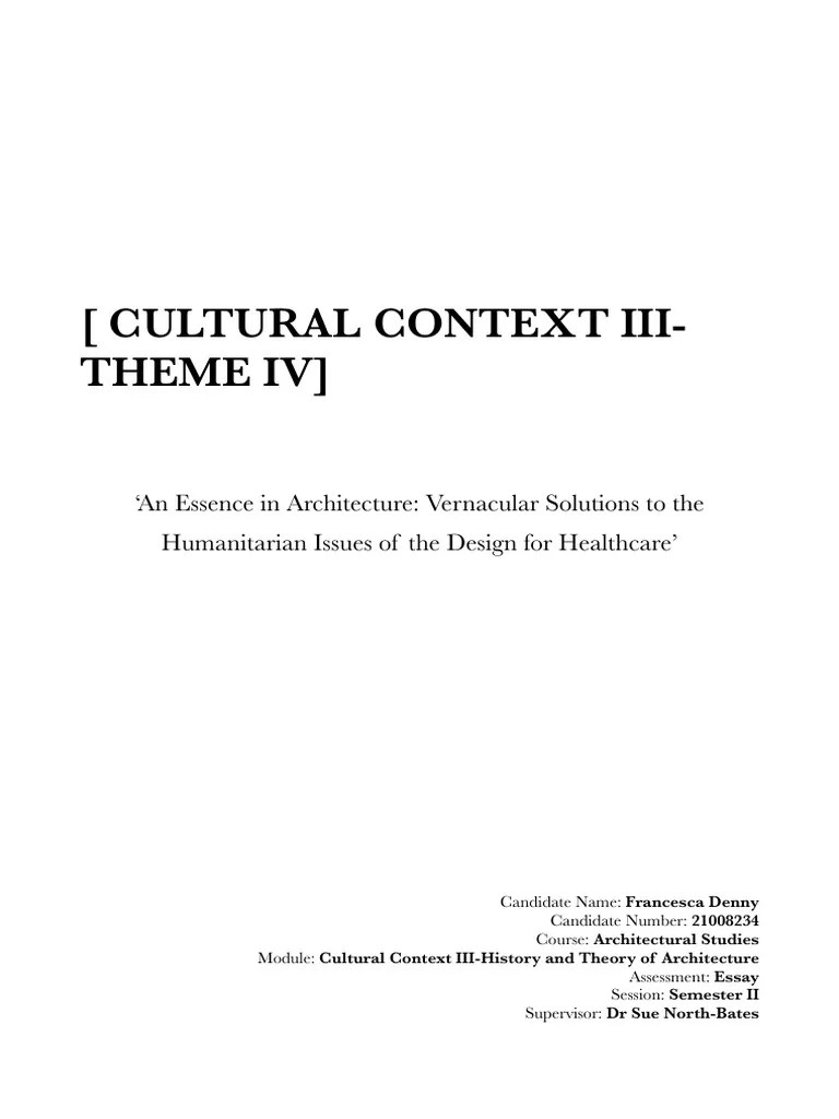 Essence In Architecture | PDF | Alternative Medicine | Psychiatry