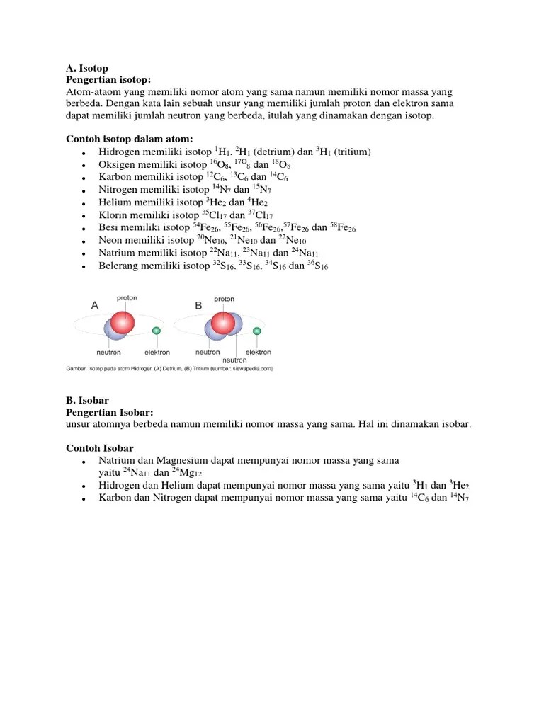 Isotop, Isobar, Isoton | PDF