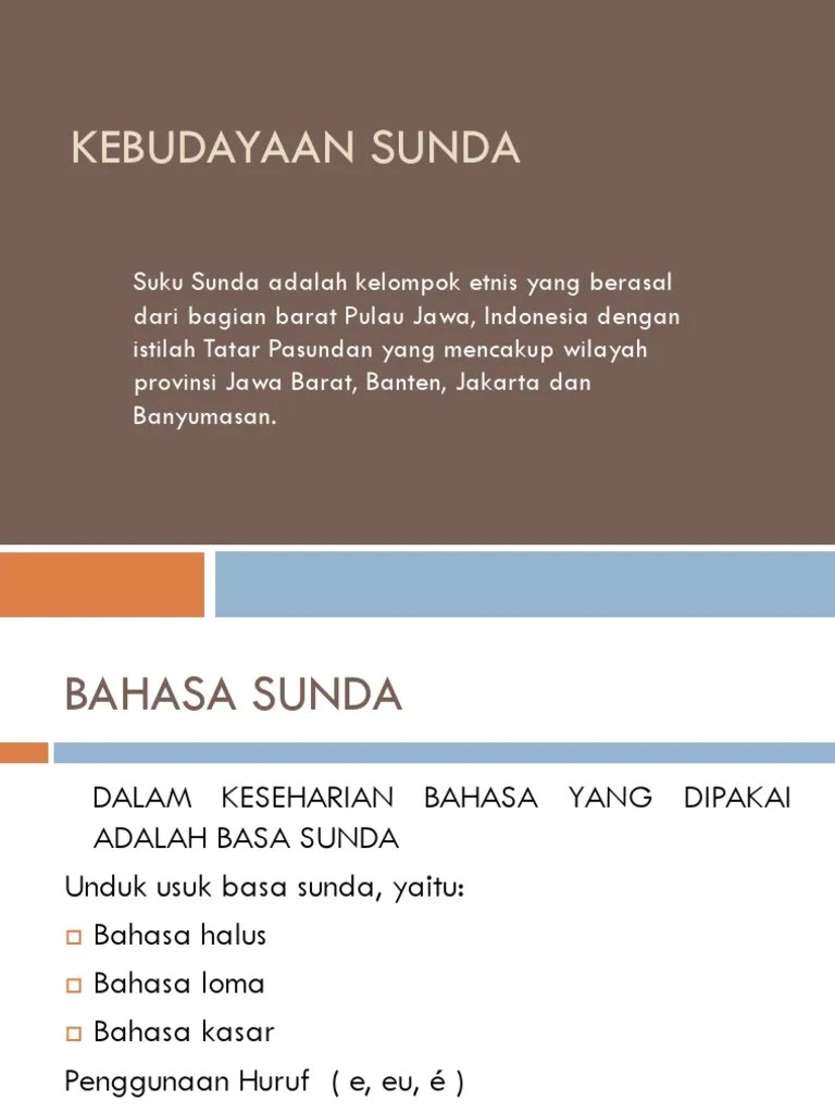 Kebudayaan Sunda | PDF