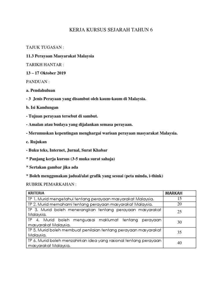 Perayaan masyarakat malaysia 3 isi kandungan perkara halaman penghargaan 5 objektif kajian 6 kaedah kajian 7 pengenalan 8. Contoh Folio Sejarah Tahun 6 Paklut