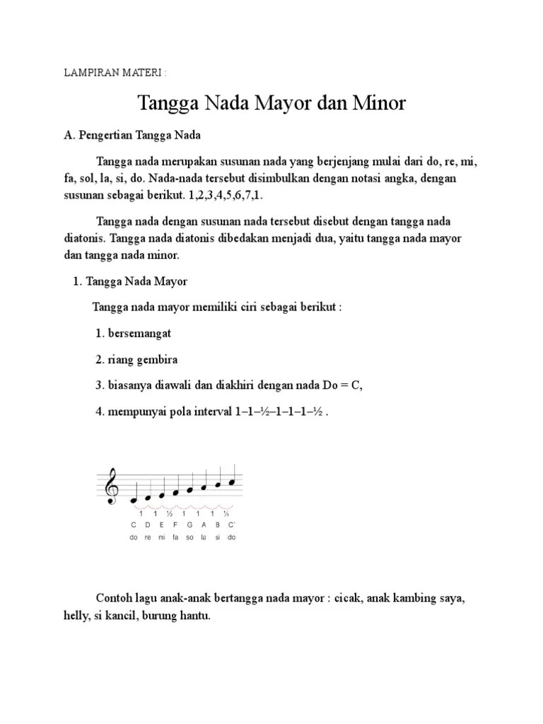 (2) dan (3) ( d d. Tangga Nada Pdf
