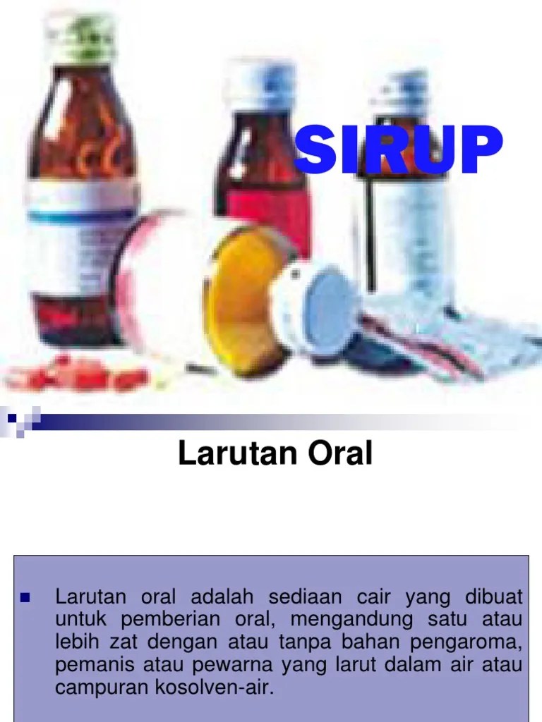Sirup Dan Elixir | PDF
