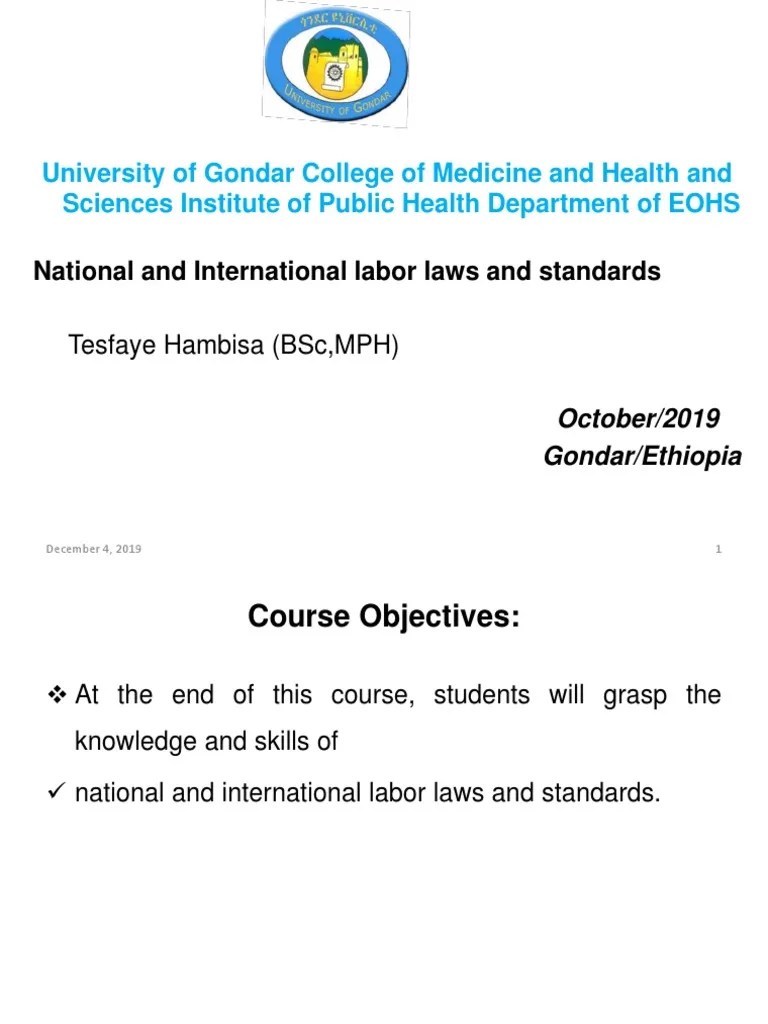 Labor Law PPT (TH2019) | PDF | International Labour Organization | Ratification