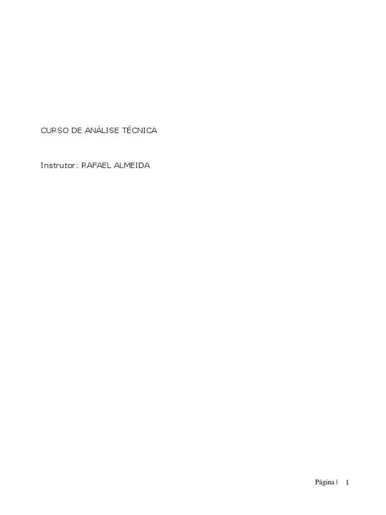 Apostila De Análise Tecnica PDF | PDF | Análise Técnica | Tempo