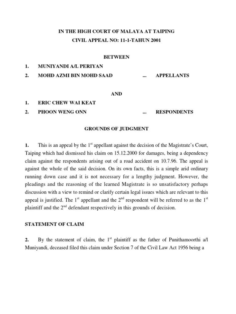 Ir ahmd nazari ashari managing director. Lns 2003 1 241 Ag02 Pdf Judgment Law Causation Law