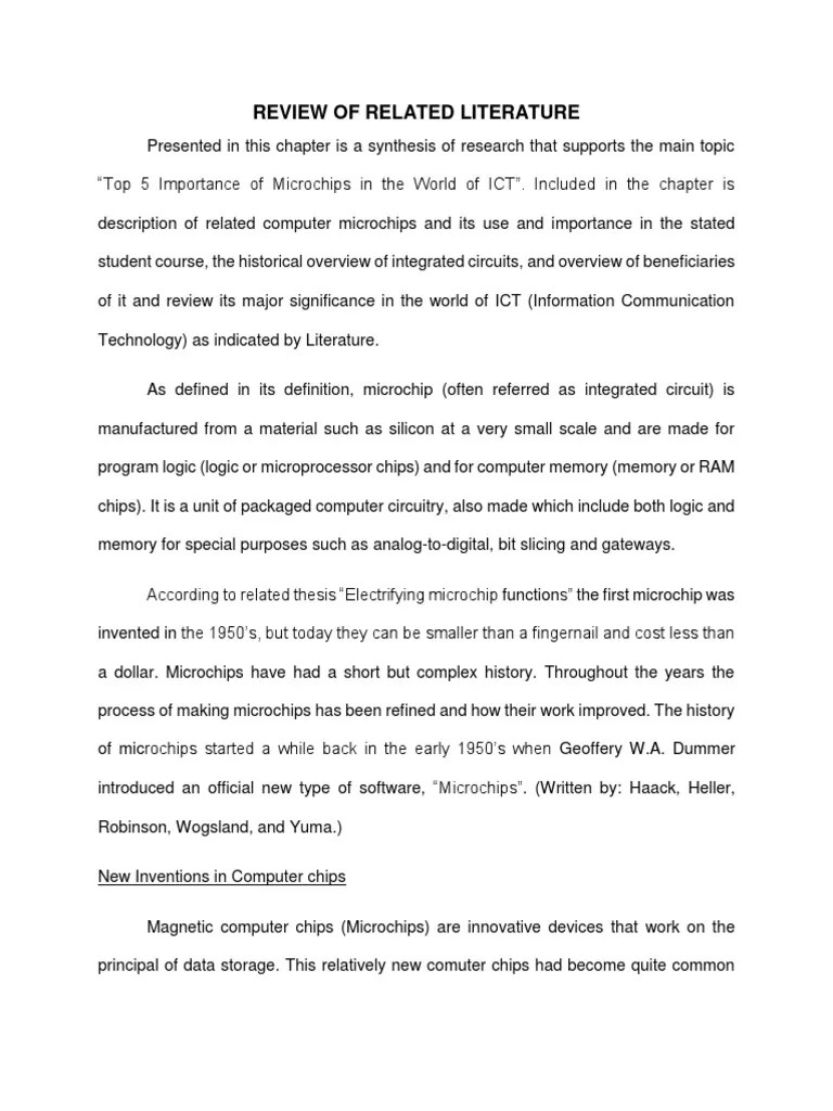 Review Of Related Literature