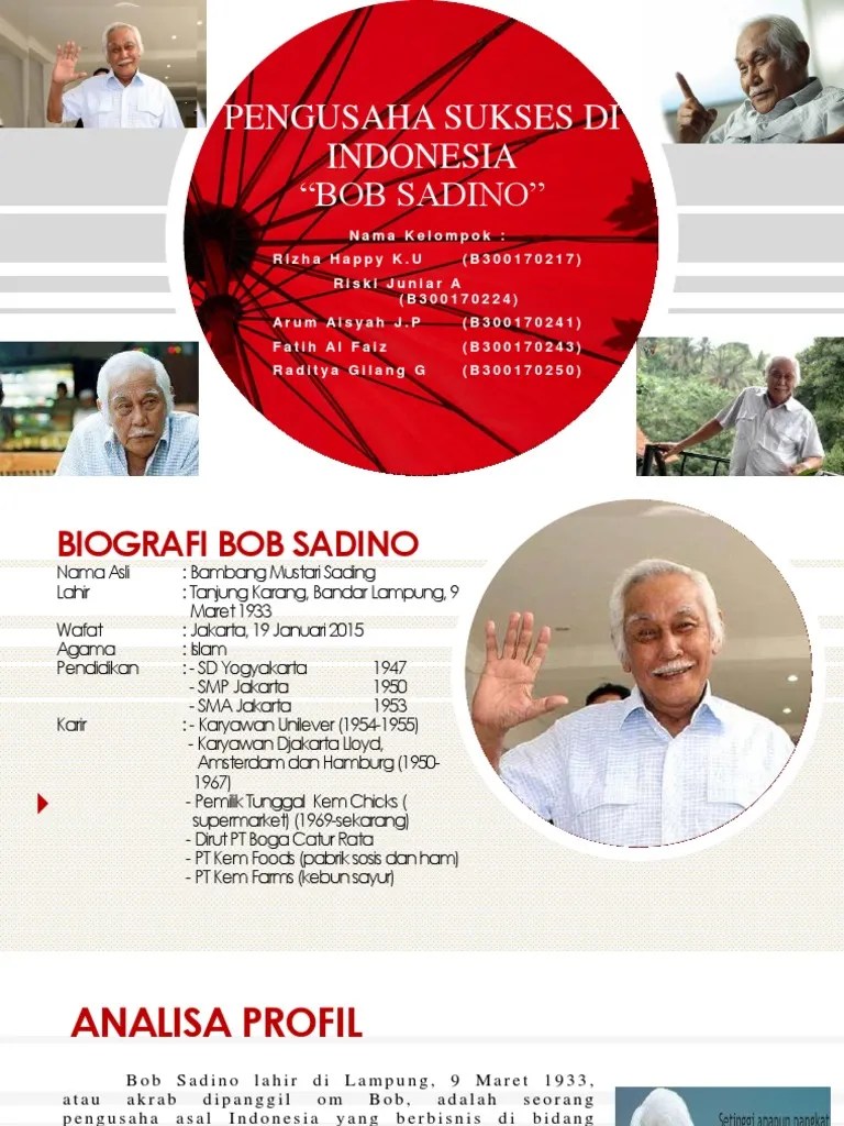 Pengusaha Sukses Di Indonesia (Bob Sadino) | PDF
