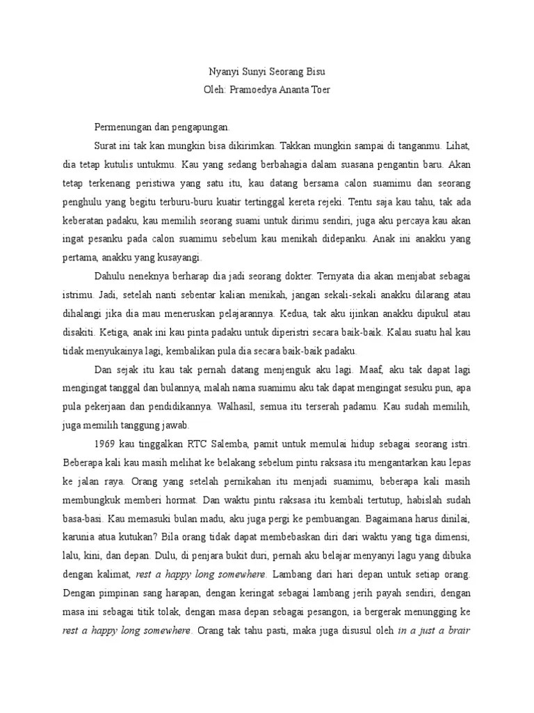 Nyanyi Sunyi Seorang Bisu PDF | PDF