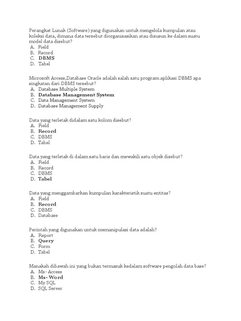 Soal UTS | PDF