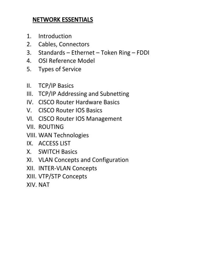 Ccna Notes Full | PDF | Computer Networking | Network Protocols