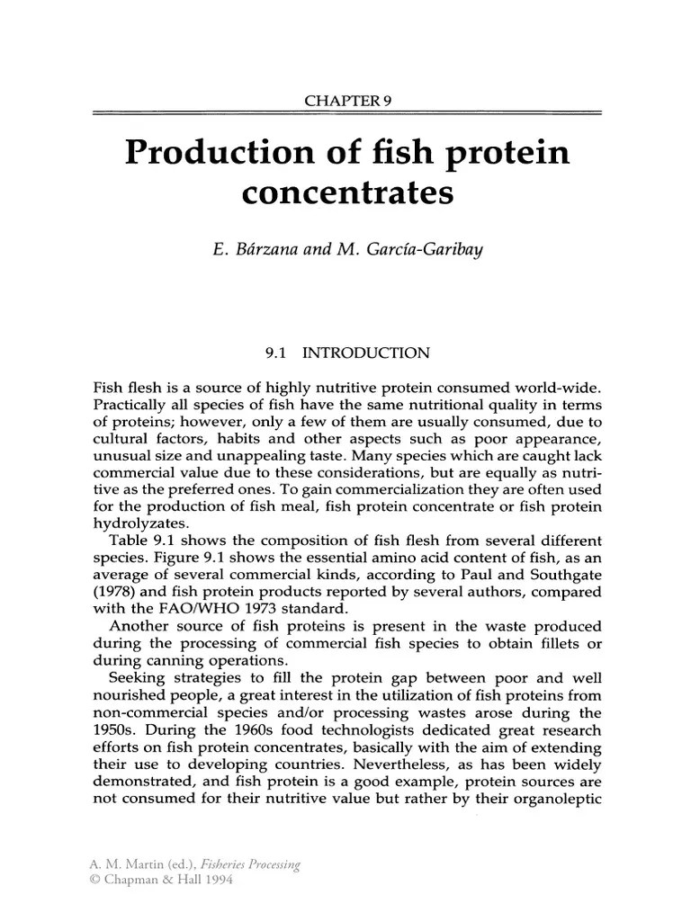 Konsentrat Protein Ikan | PDF | Proteolysis | Protease
