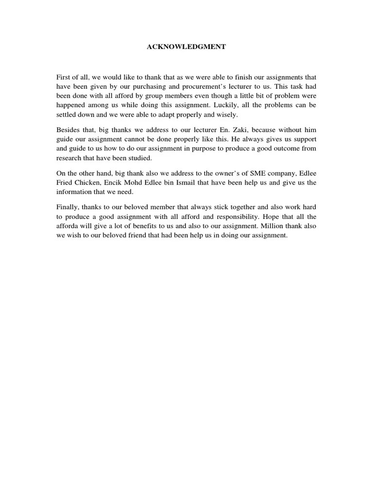 They're the first people who taught and molded you into . Acknowledgment Pdf