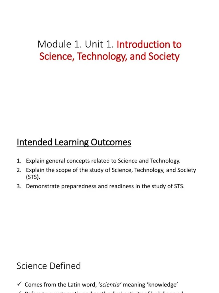 Module 1 Section 1 Lecture Slides STUDENTS | PDF | Science | Knowledge