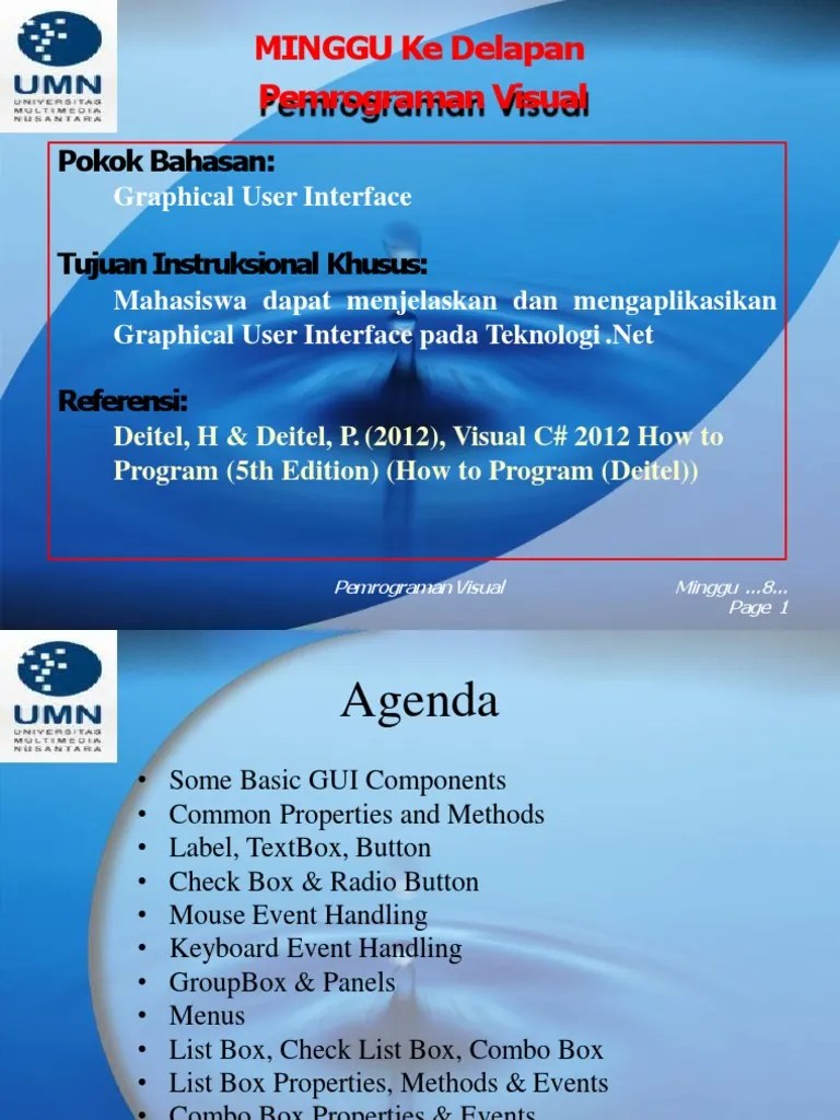 8 - Graphical User Interface (C#) | PDF | Graphical User Interfaces ...