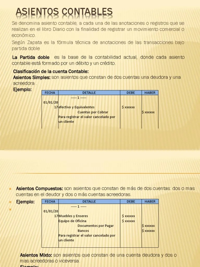 Asientos Contables | PDF | Corporaciones | Contabilidad