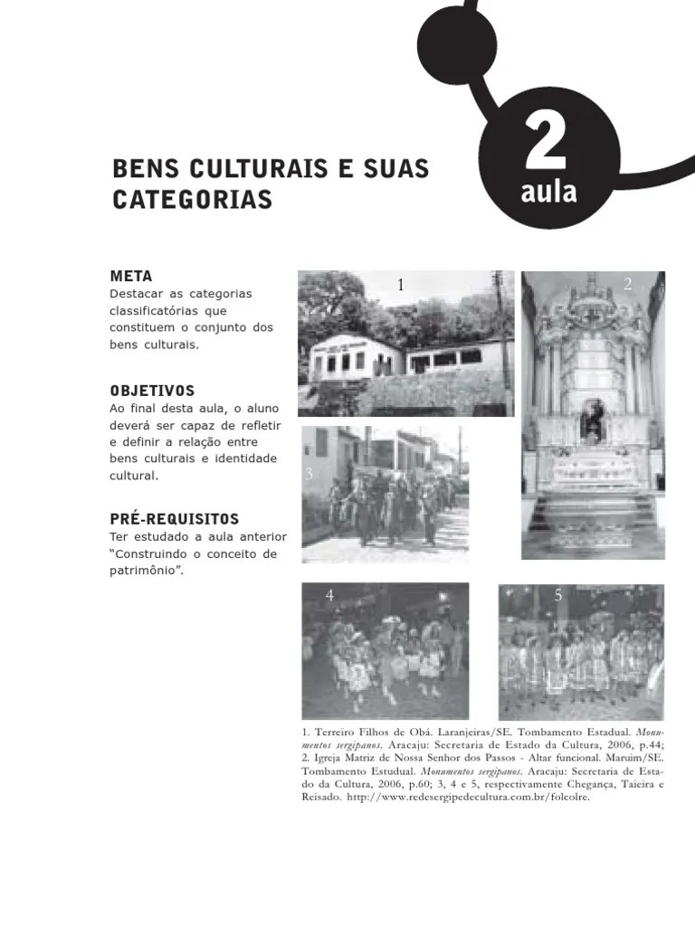 Patrimonio Cultural Aula 2 | PDF | Herança Cultural | Brasil