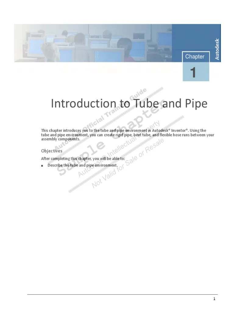 Autodesk Inventor 2010 Tube And Pipe Design-Sample CH | PDF | Pipe ...