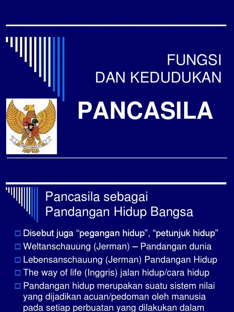FUNGSI DAN KEDUDUKAN PANCASILA | PDF