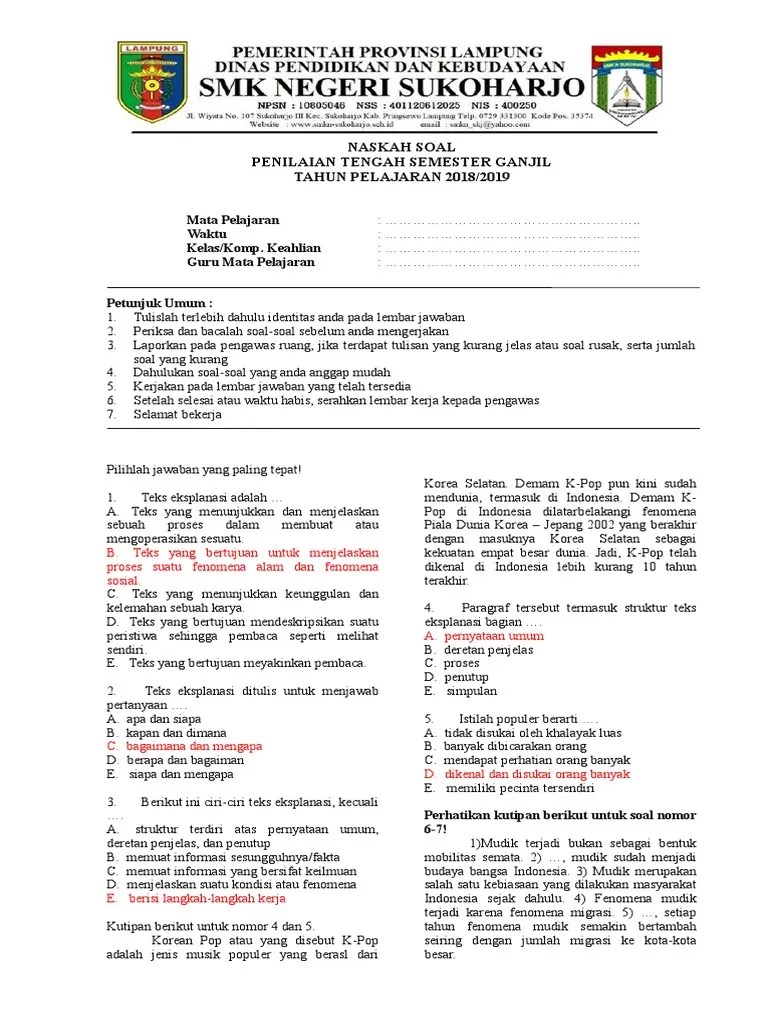 Guru melakukan apersepsi dengan menanyakan seperti berikut ini. Teks Eksplanasi Ditulis Untuk Menjawab Pertanyaan Mudah