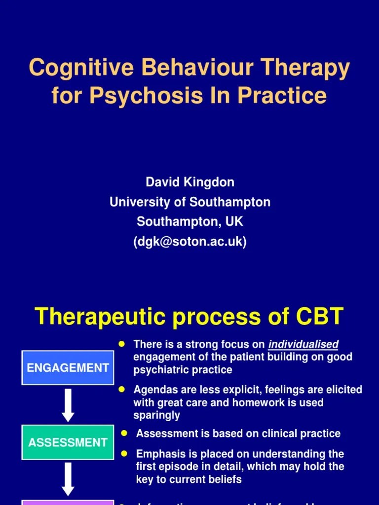 CBT For Psychosis Powerpoint | PDF | Cognitive Behavioral Therapy ...