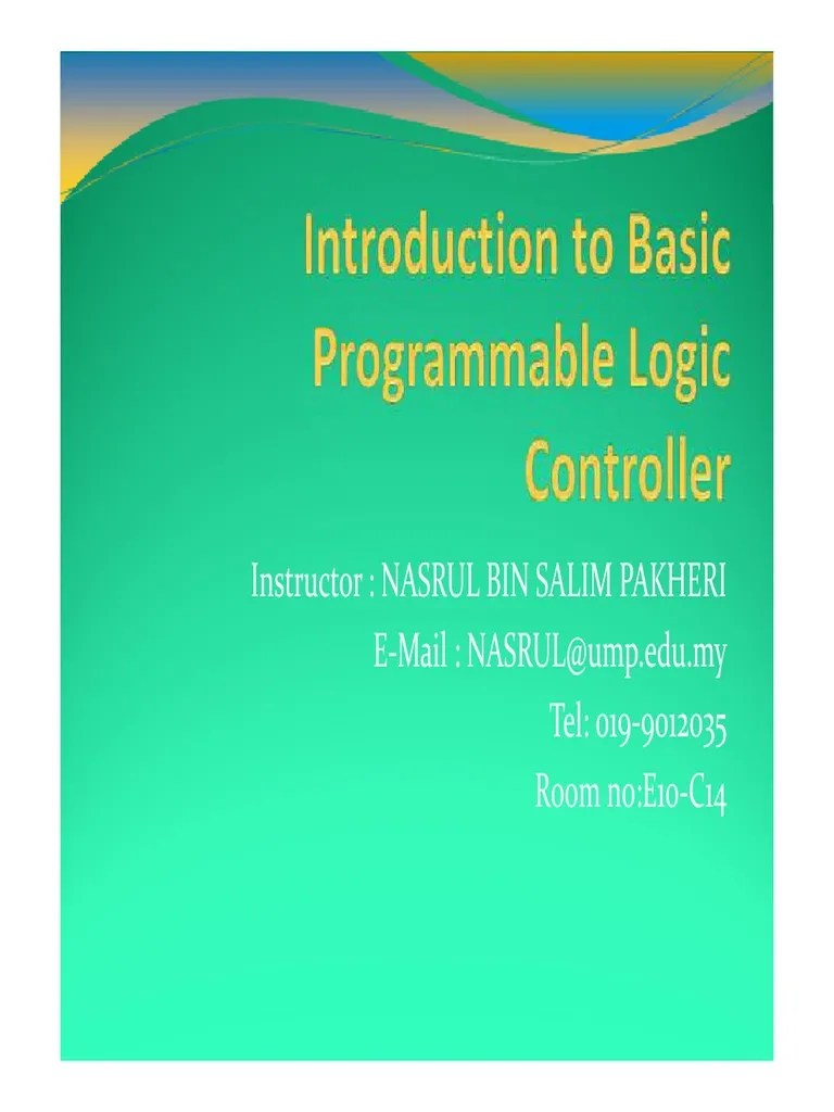 PLC Teaching Book | PDF | Programmable Logic Controller | Read Only Memory