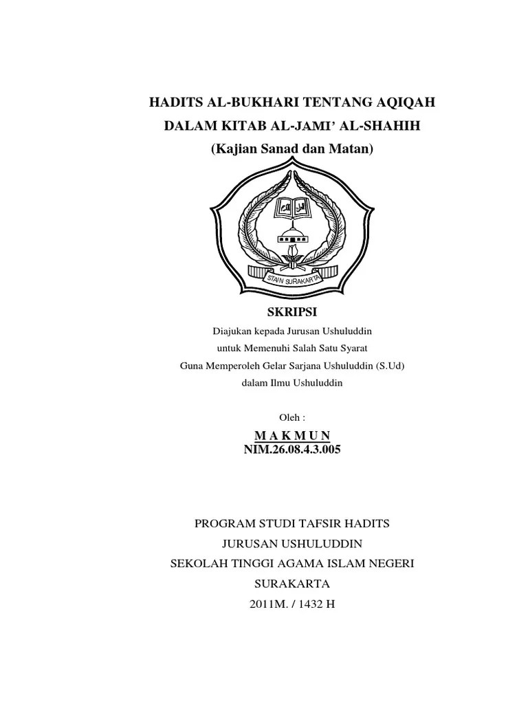 Hadits Al-Bukhari Tentang Aqiqah | PDF