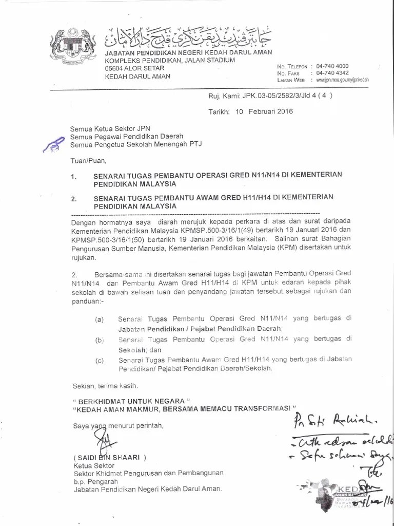 Semua kekosongan jawatan adalah di pejabat setiausaha kerajaan negeri perlis seluruh negara. Skop Kerja Pembantu Awam Gred H11 Majlis Daerah Majlismuda