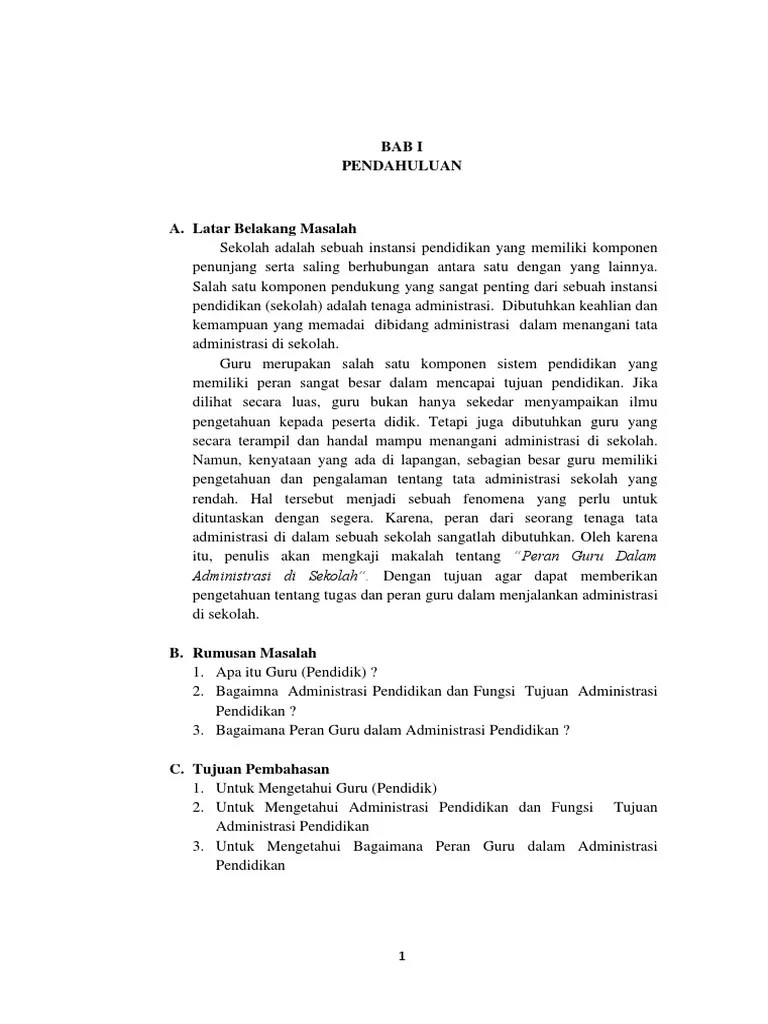 Guru Dan Administrasi | PDF