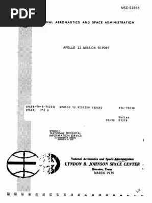 Apollo 12 Mission Report Apollo Program Apollo Lunar Module