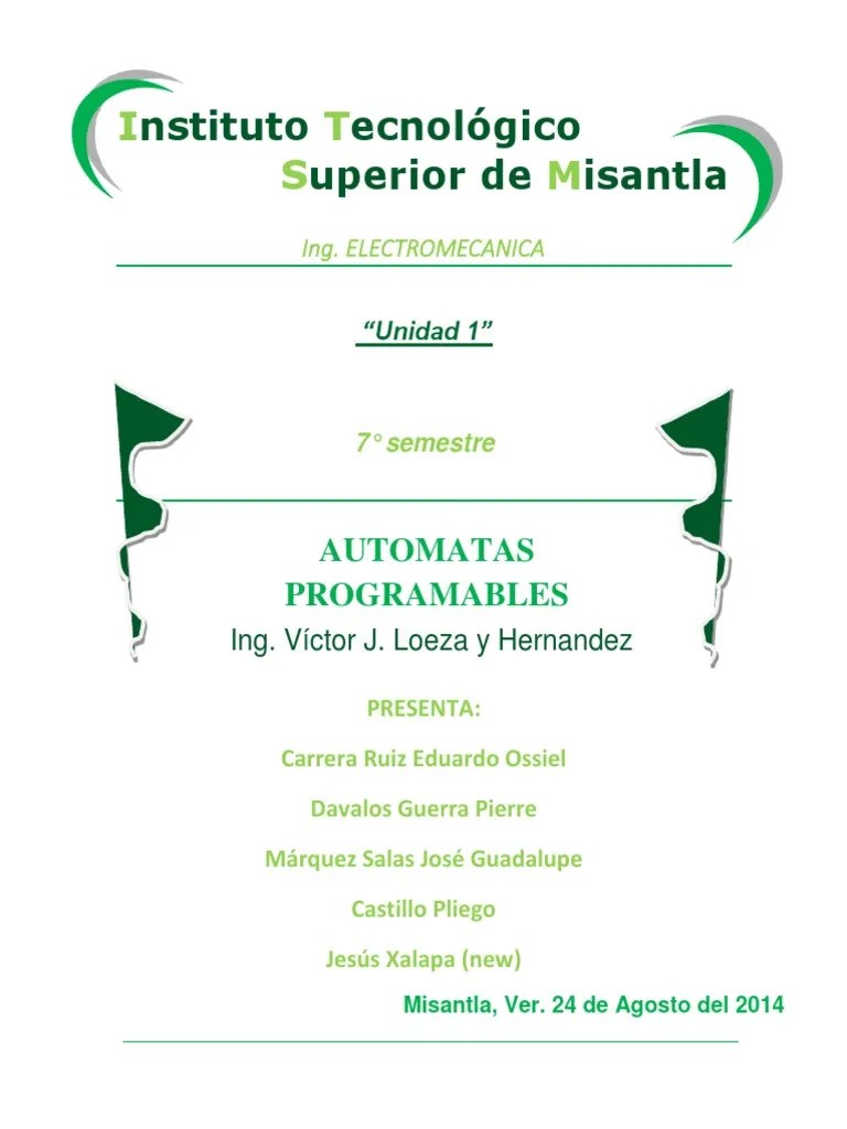 Automatas Programables Unidad 1 PDF | PDF | Controlador Lógico Programable | Hardware De La ...