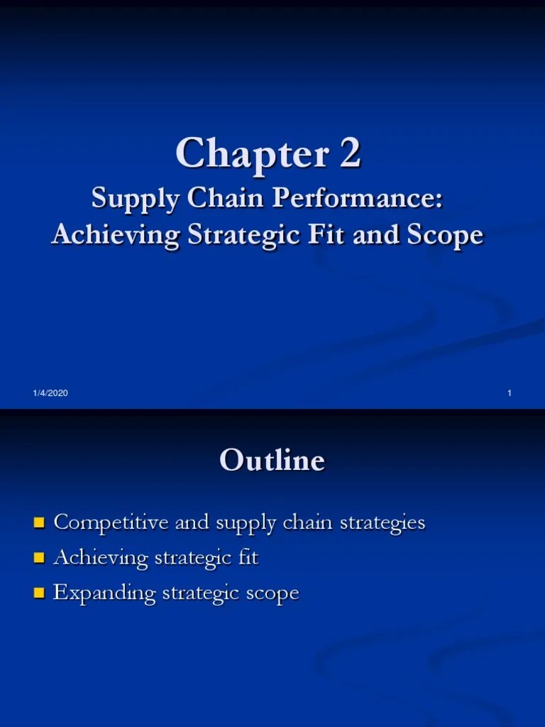 Strategic Fit | PDF | Strategic Management | Supply Chain