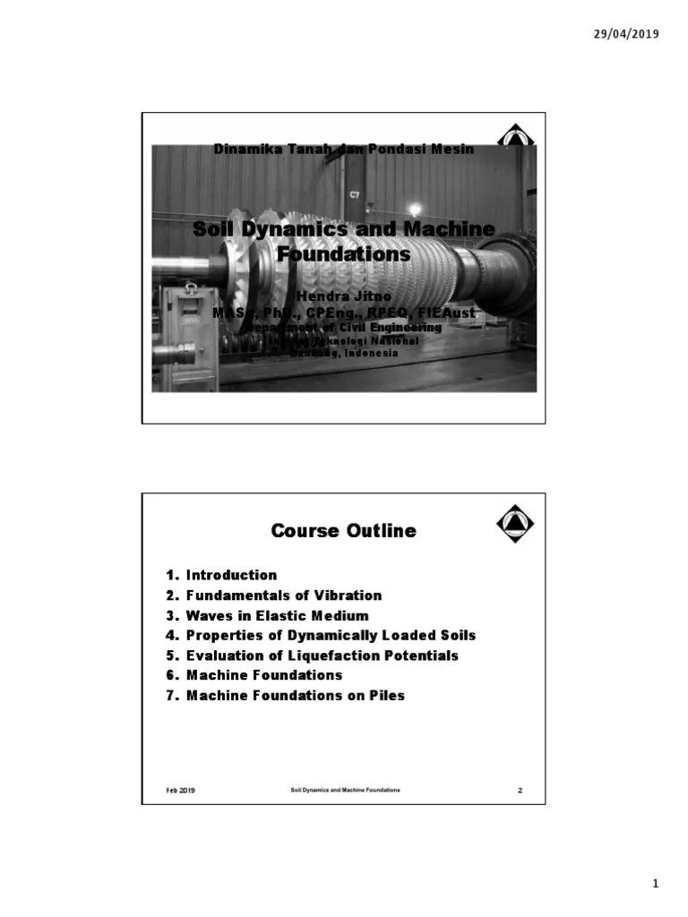 Soil Dynamics & Machine Foundations | PDF | Applied And ...