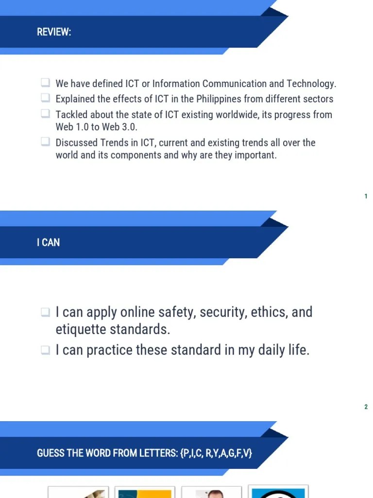 2 Online Safety, Security, Ethics, And Etiquette | PDF | Malware ...