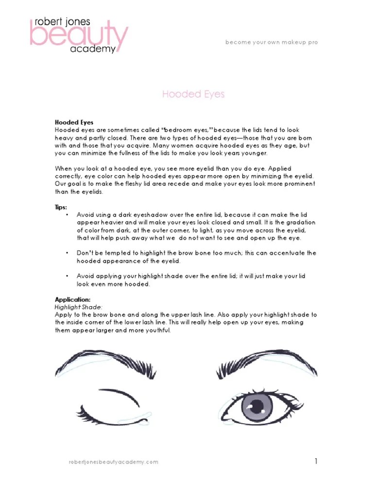 Hooded Eyes Makeup Tutorial | PDF | Eye | Nature