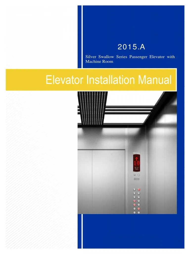 Fuji Elevator Installation PDF | PDF | Elevator | Scaffolding